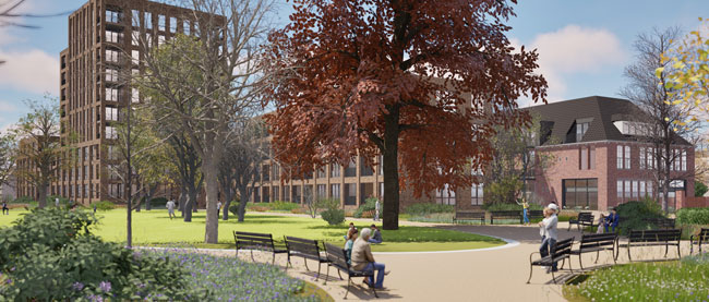 Nieuwbouwsbrief Fraterspark Rode Beuk Park Winter